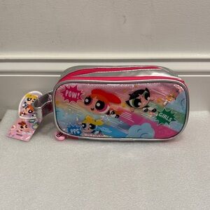 Powerpuff Girls Glittery cosmetic makeup bag case NWT